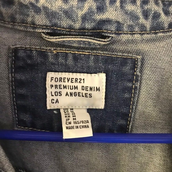 Forever 21 crop jean jacket - Picture 2 of 2